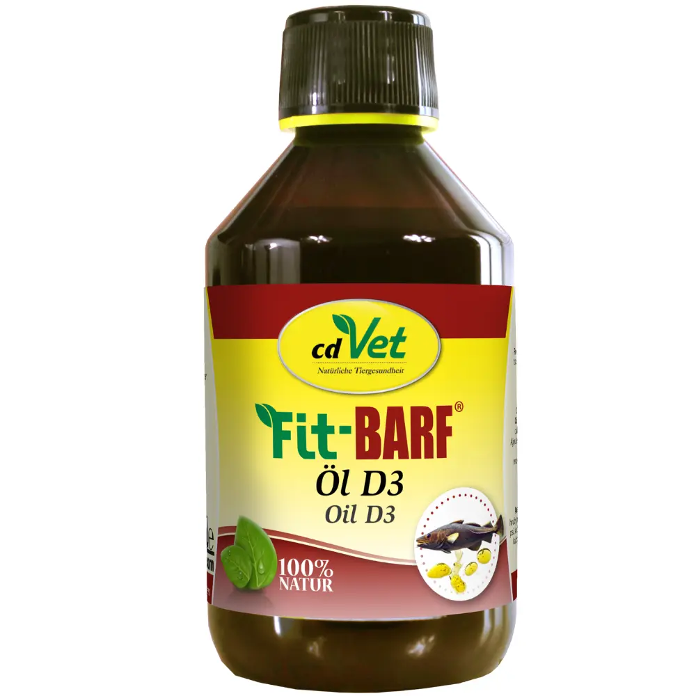 Fit-BARF Öl D3 für Hunde und Katzen 250 ml