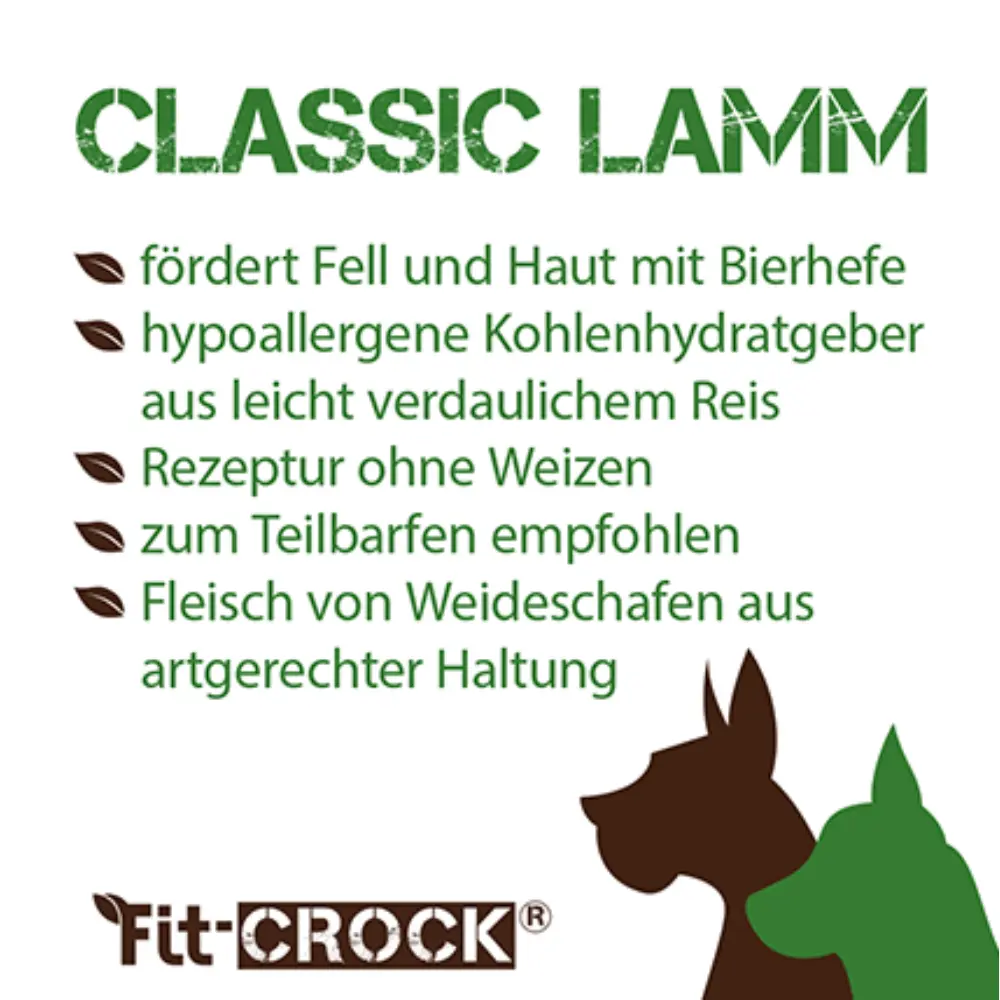 Fit-Crock Classic Lamm Maxi Hundefutter - Produktvorteile