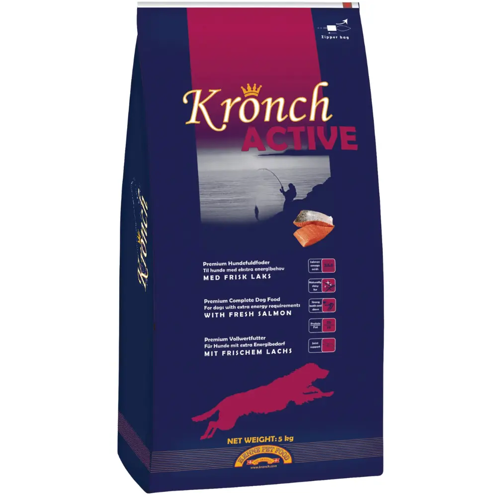 Kronch Active Hundefutter für aktive Hunde 5 kg Futtersack