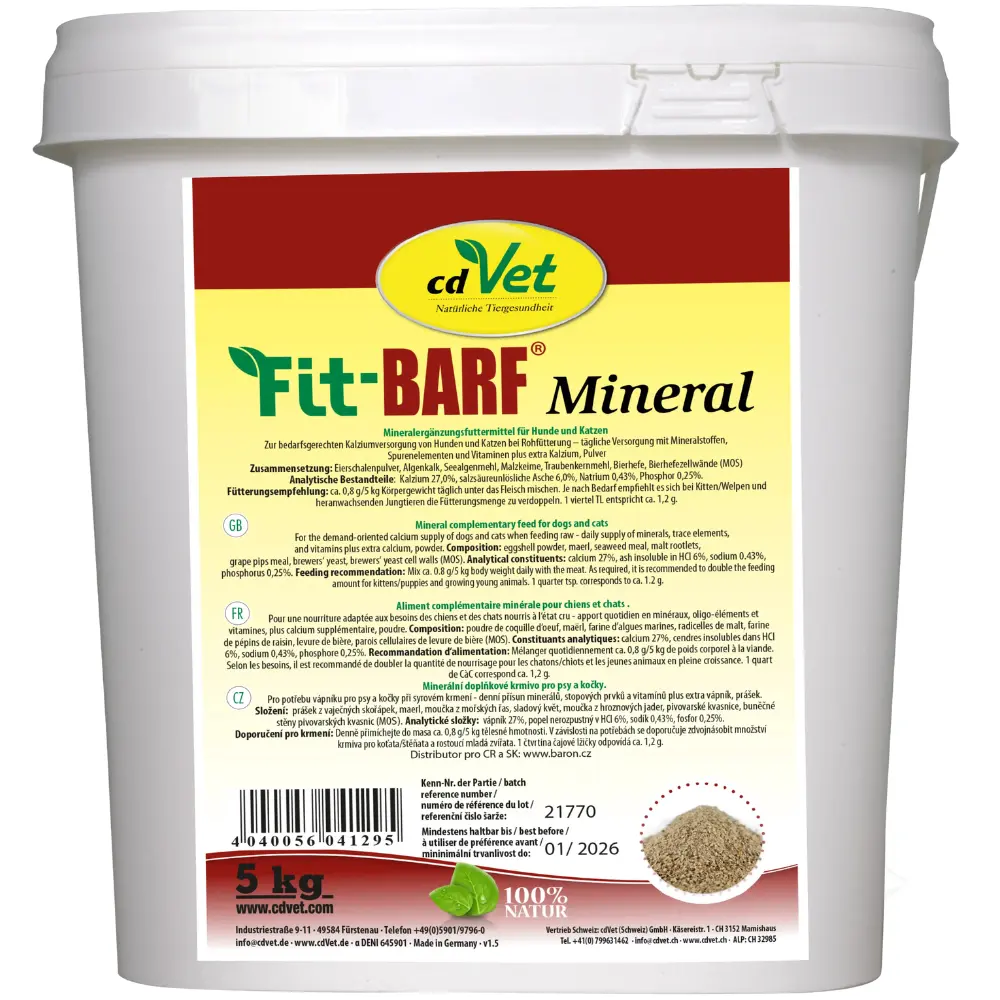 Fit-BARF Mineral für Hunde und Katzen 5 kg