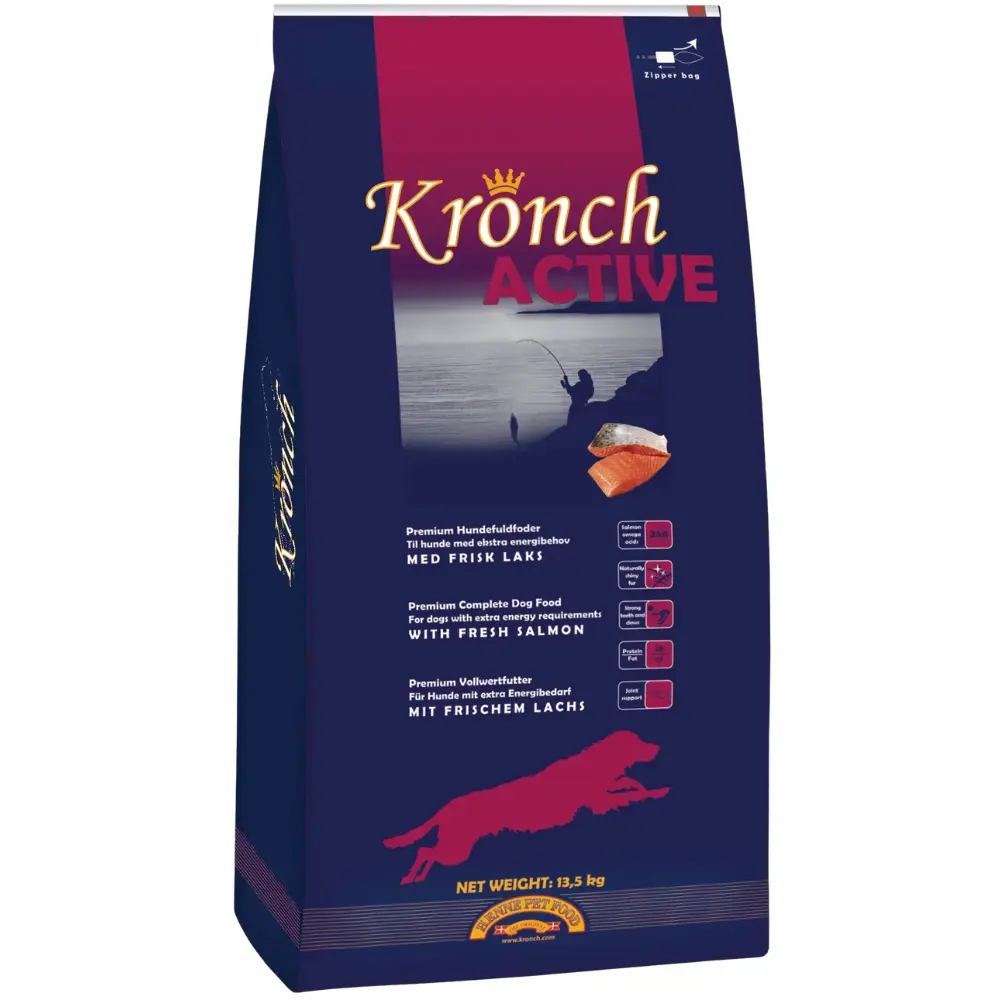 Kronch Active Hundefutter für aktive Hunde im 13,5 kg Futtersack