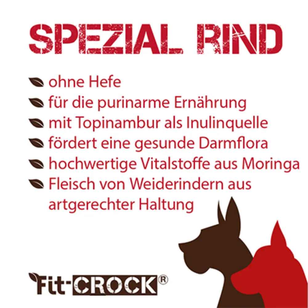 Fit-Crock Spezial Rind Hundefutter - Produktvorteile