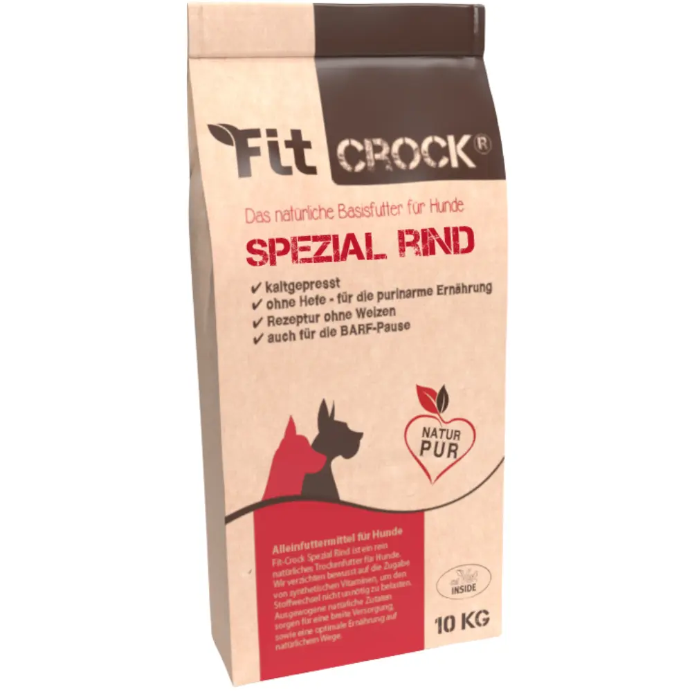 Fit-Crock Spezial Rind Hundefutter im 10 kg Futtersack