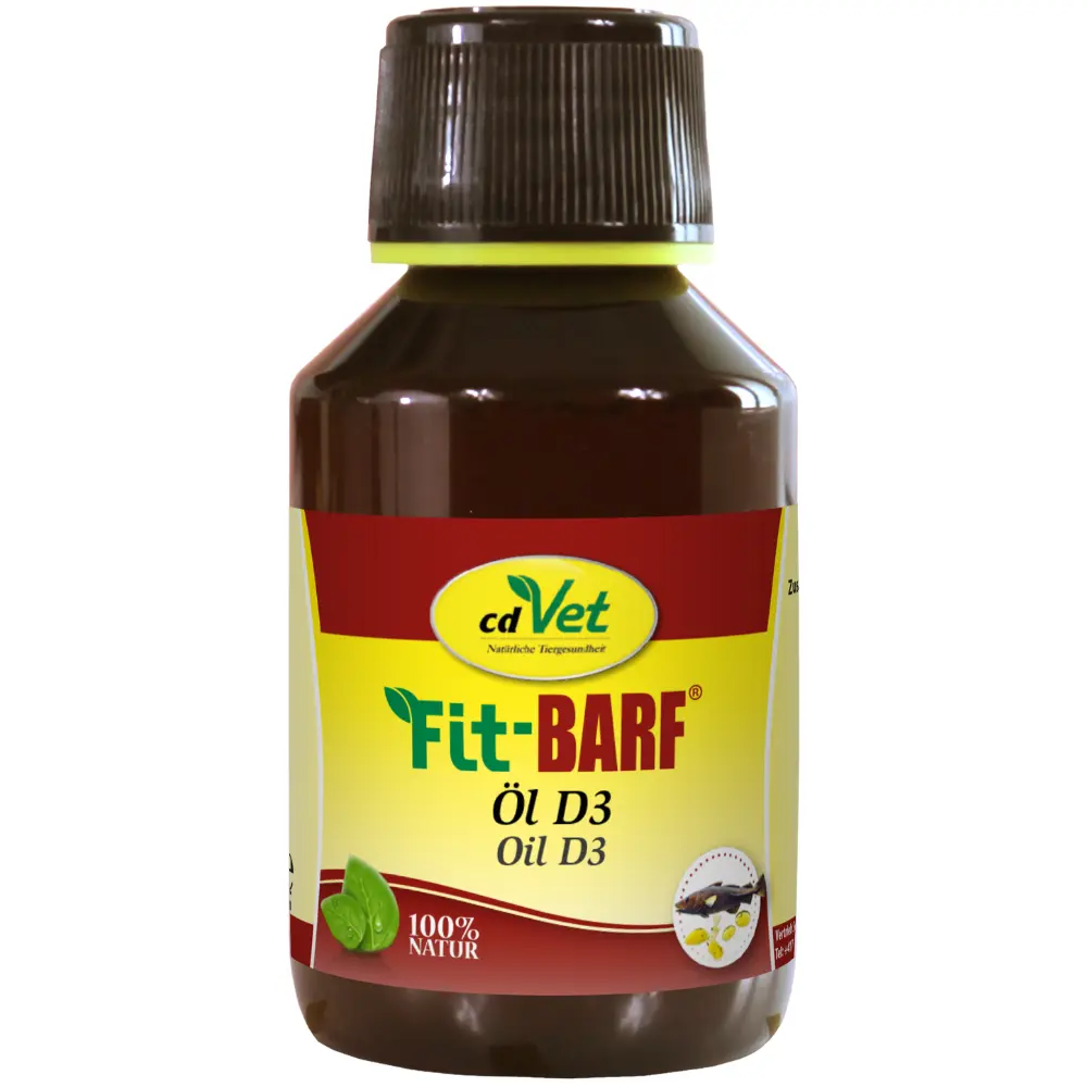 Fit-BARF Öl D3 für Hunde und Katzen 100 ml