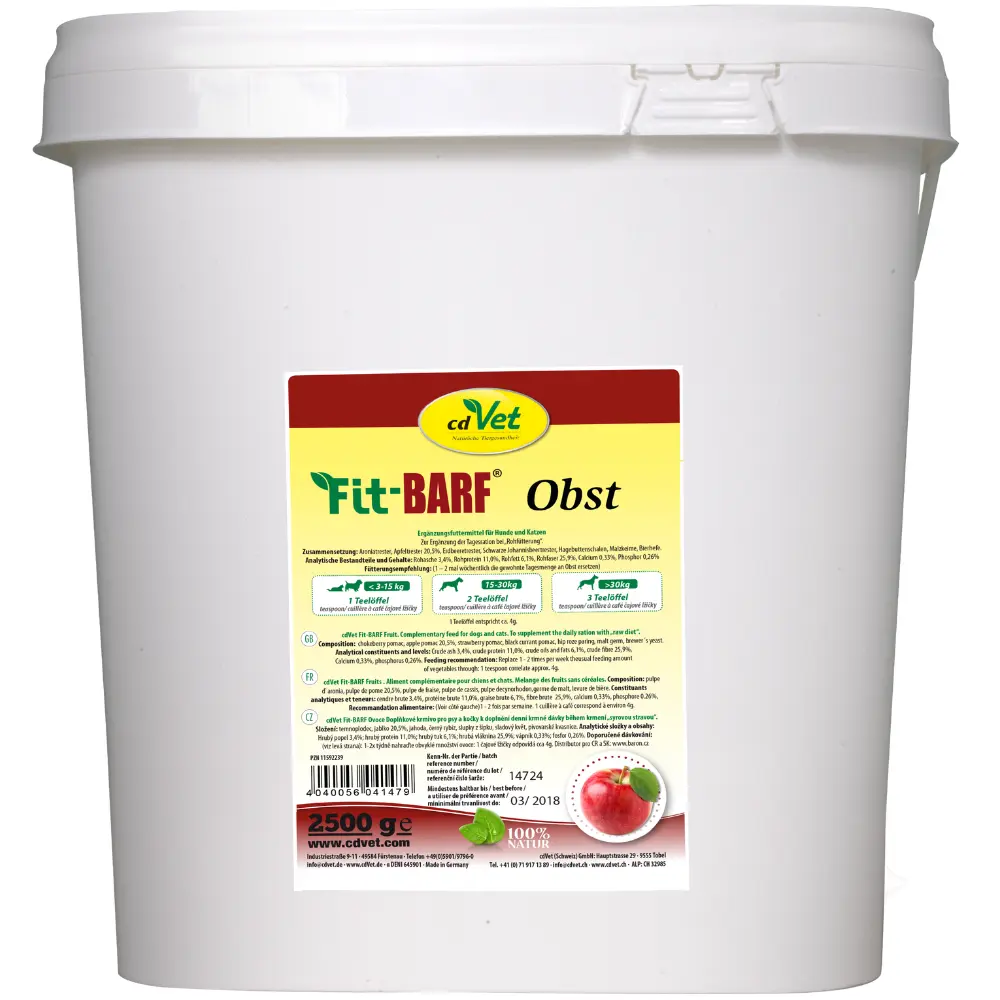 Fit-BARF Obst für Hunde und Katzen 2,5 kg