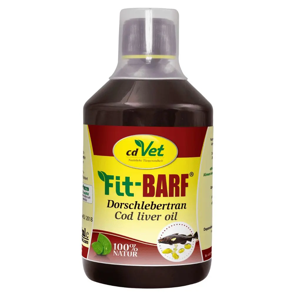 Dorschlebertran für Hunde und Katzen 500 ml