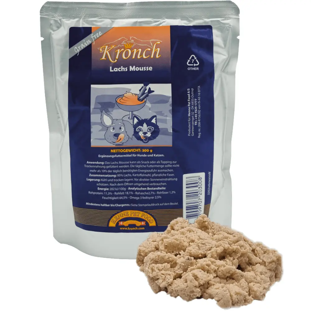 Kronch Lachs Mousse Topping 300 g - Verpackung und lose