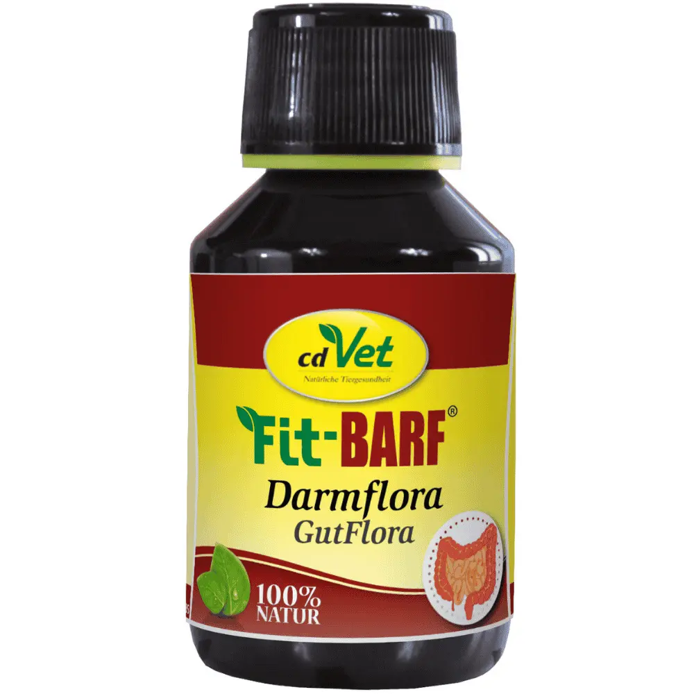 Fit-BARF DarmFlora für Hunde und Katzen in der 100 ml Flasche